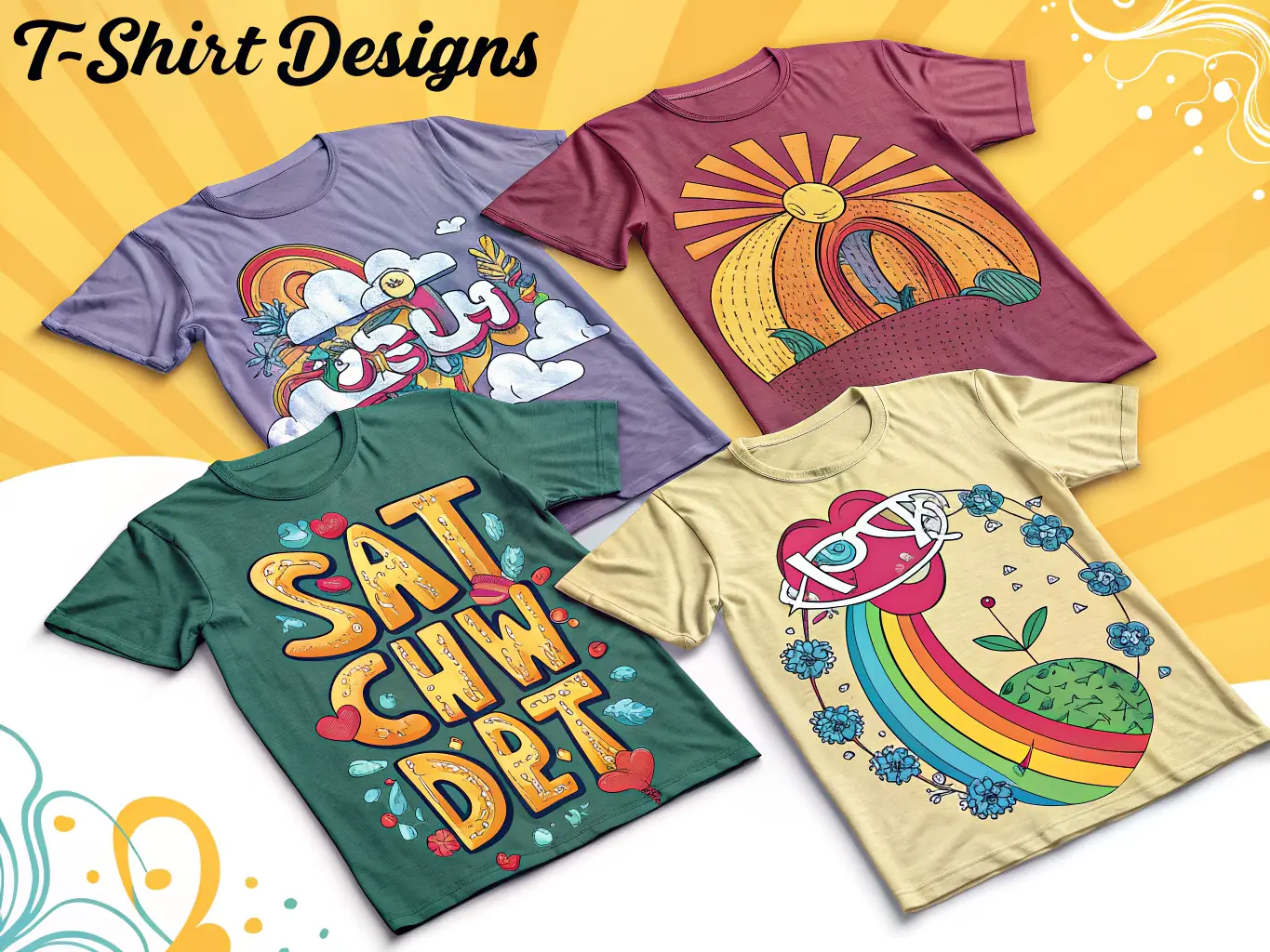 A graphic showcasing various customization options available for apparel, including logo placement, color choices, and design elements, emphasizing the tailored solutions offered by Old Man T Shirts.